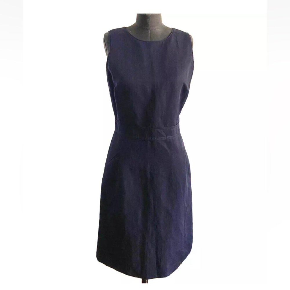 Tory Burch Navy Sleeveless Dress